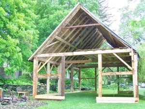 Restored Timber Frame with Roof Boards