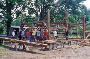 Old Fashioned Barn Raising