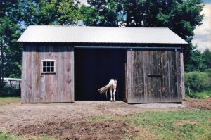 Horse Barn Restored by Green Mountain Timber Framers