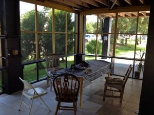 Inside the Timber Frame home - katrina