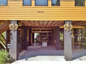 Timber frame house - above ground for hurricanes