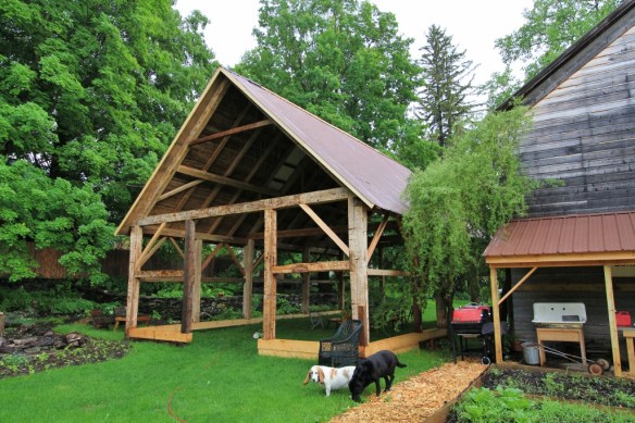 Roof on Old Restored Timber Frame