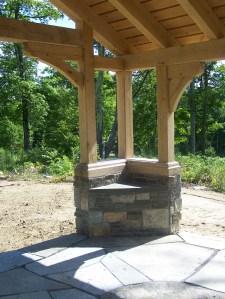 Post and Beam barn homes and gazebo
