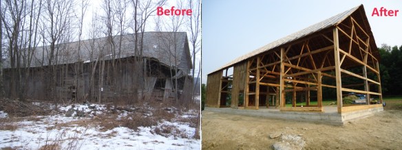 Antique Barn Restored in Ira Vermont_BeforeAfter
