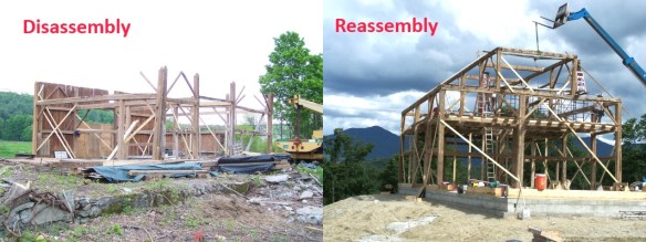 Reassembling Timber Frame Barn in Northern Vermont_after
