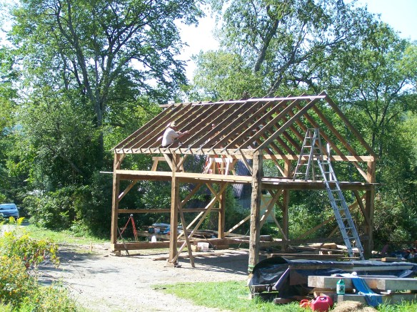 timber frame roof and joinery