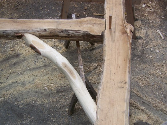 Locust Wood in Timber Frame Sign by Green Mountain Timber Frames