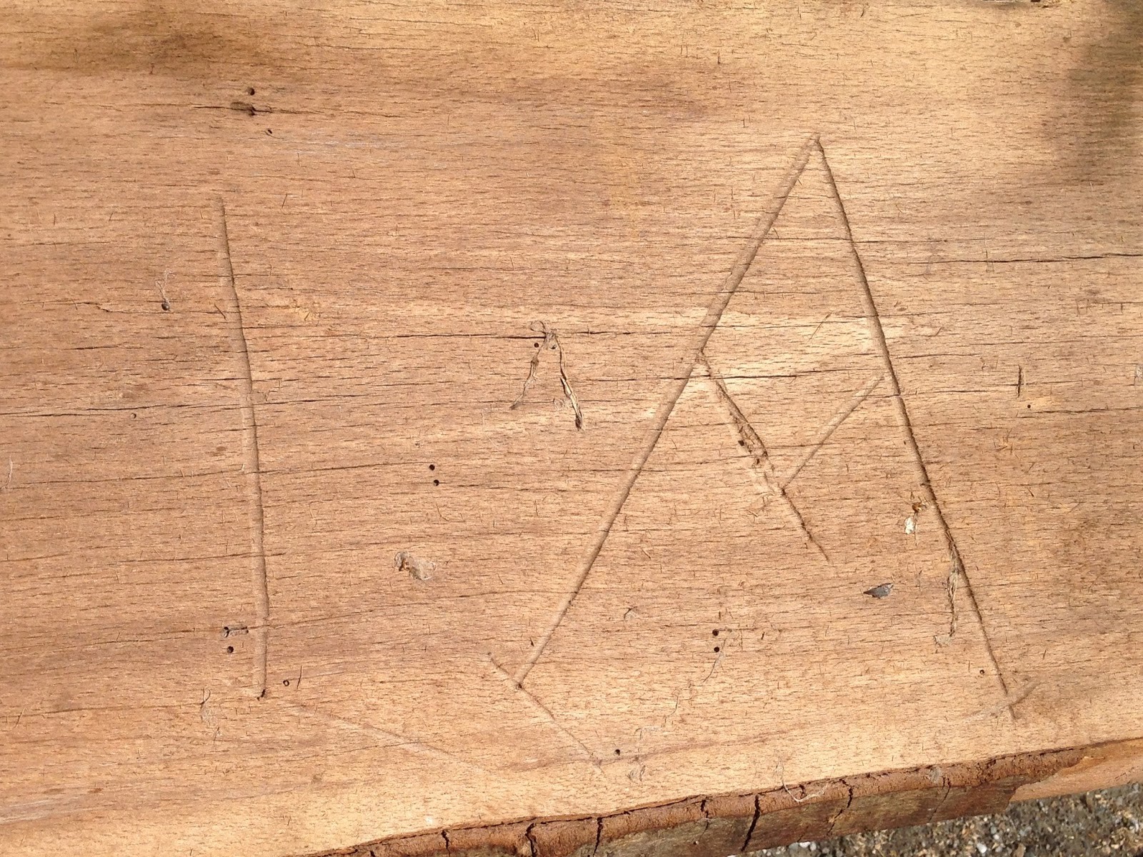 Labeling System for heavy planks on joist tails_green mountain timber frames_10
