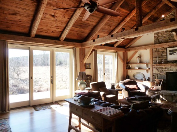 restored timber frame home_green mountain timber frames