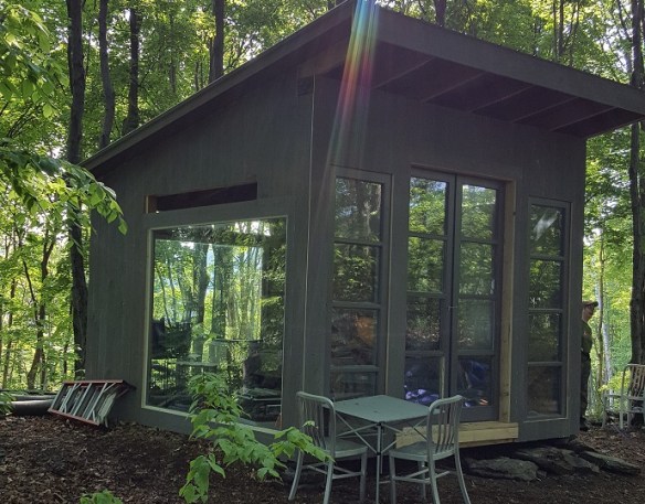 Glamping a timber frame glass house
