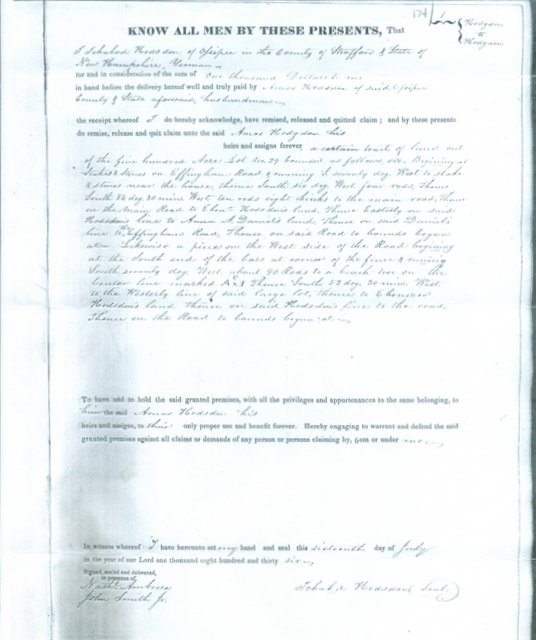 deed Hodsdon vintage cape house green mountain timber frames