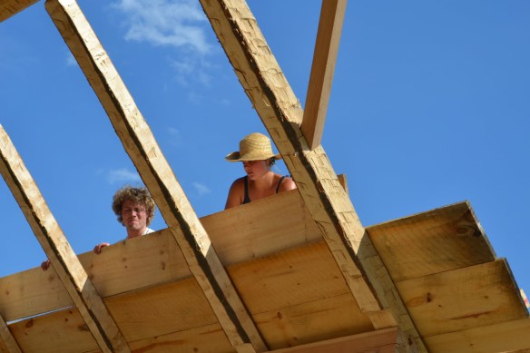 Applying hemlock roof boards green mountain timber frames