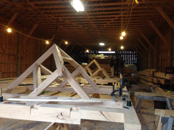 40 foot long roof system_Green Mountain Timber frames