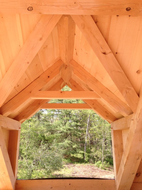 completed dormer_Green mountain timber frames