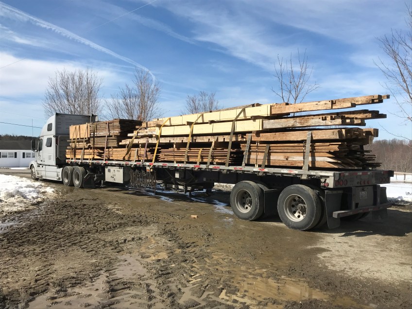 Preparing historic timber frame for shipment