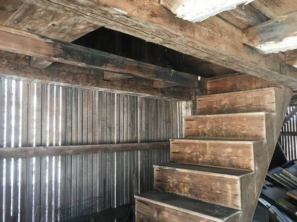 Old barns for sale_timber frame barn_with staircase