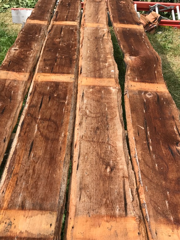 old timber frame barn_roof boards