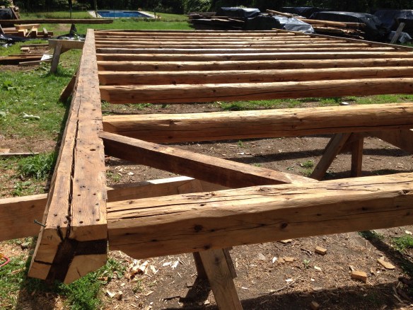 5 sided ridge beam barn restoration