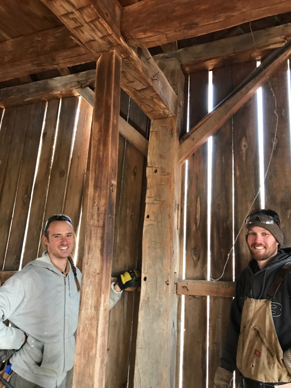 timber framing crew  |  rupert granary | green mountain timber frames