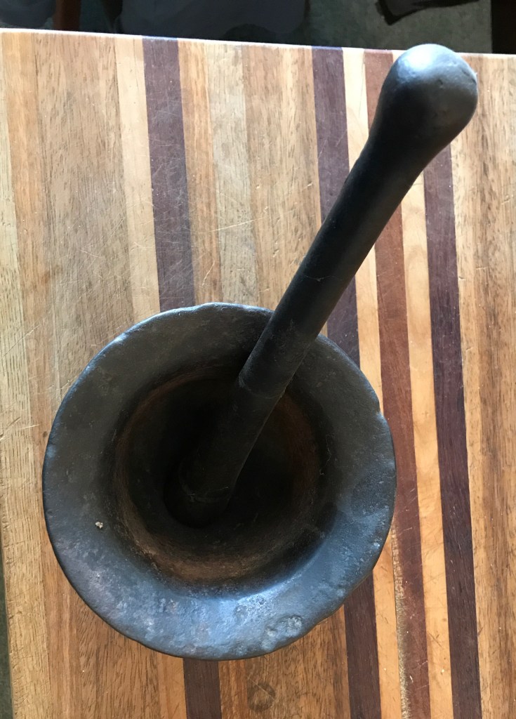 Mortar and Pestle | 19th century doctor tools from the trapper cabin corn crib