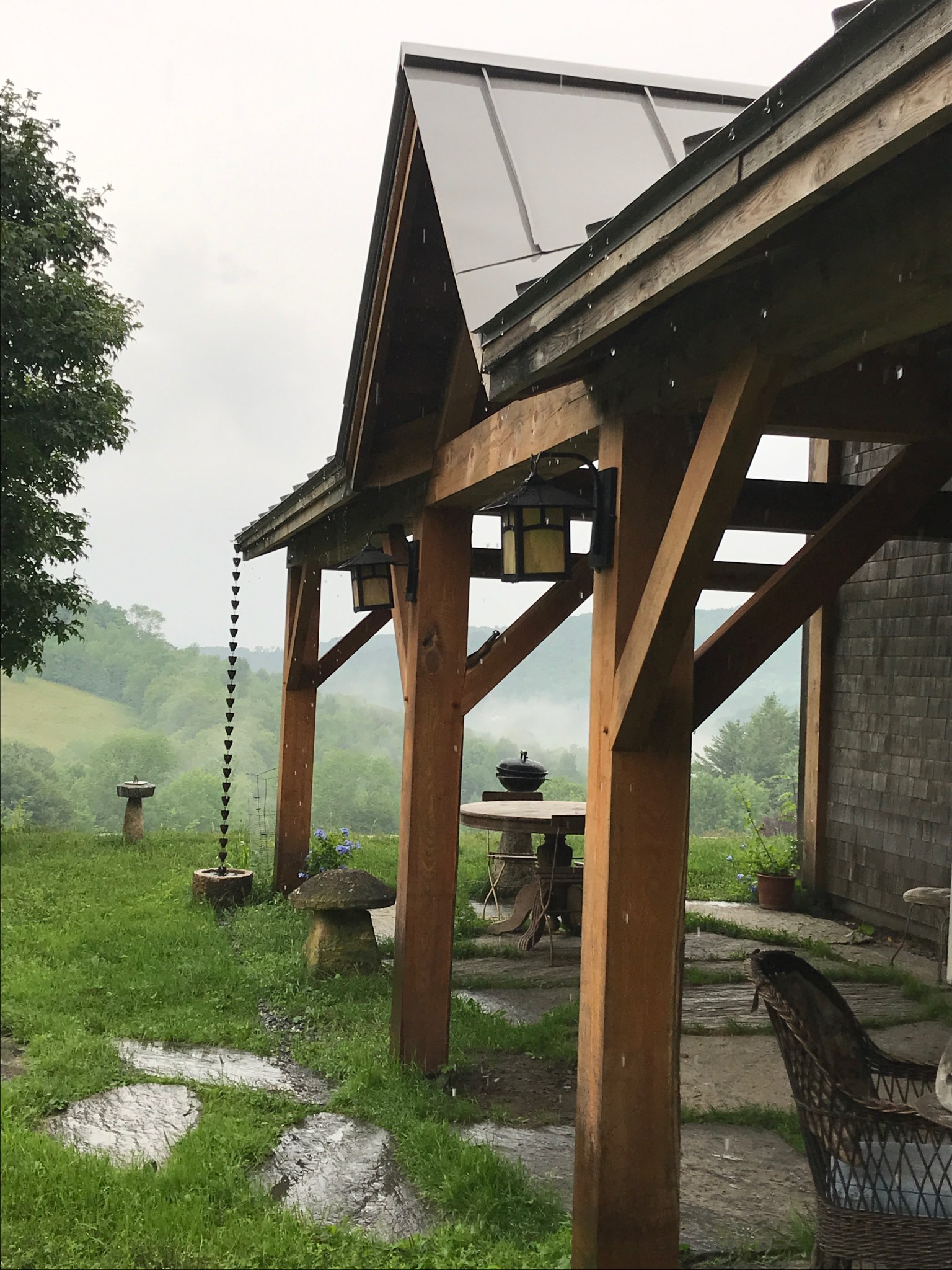barn home timber frame porch green mountain timber frames | A Blog ...