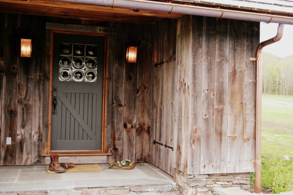 bulls eye glass custom entrance door green mountain timber frames barn home