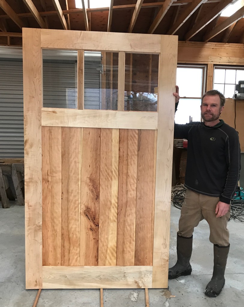 custom barn door timber frame green mountain timber frames