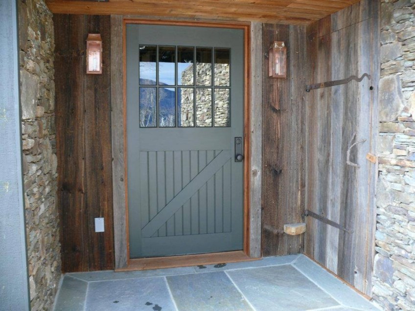 custom divided lights entryway barn home green mountain timber frames