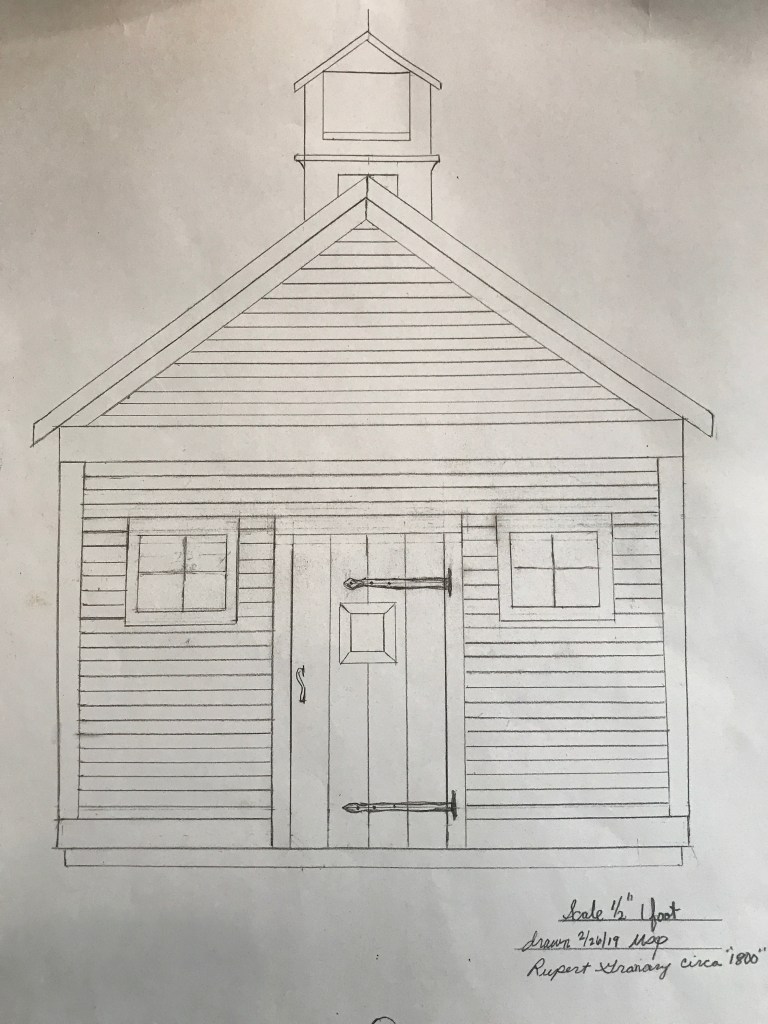 drawing of rupert granary barn home green mountain timber frames