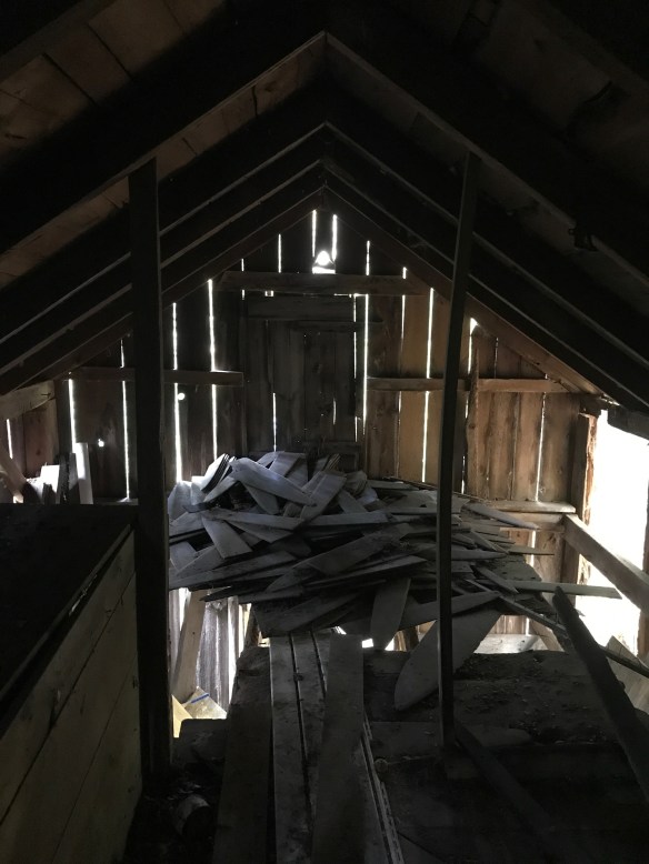 Trapper's Cabin fur stretchers in the loft vintage cabin green mountain timber frames