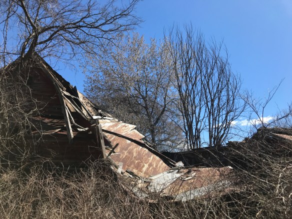 collapsed vintage barn | Green mountain timber frames