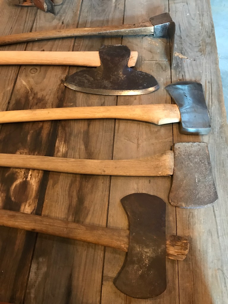hewing axe and adze collection